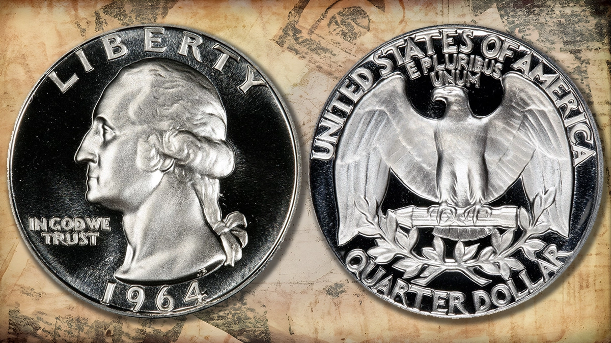 1964 Washington Quarter - the last year of 90% silver US quarters